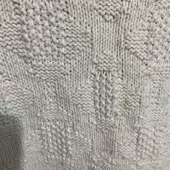 Cherokee knit sweater heavy made in the USA white/cream size small - Picture 8 of 8